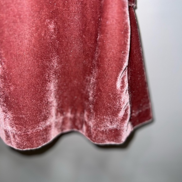 Women's Velvet Open Front Cardigan Sweater - Pink - Picture 12 of 13